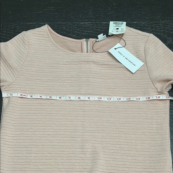 Pink Ribbed Long Sleeve Dress - Picture 3 of 6